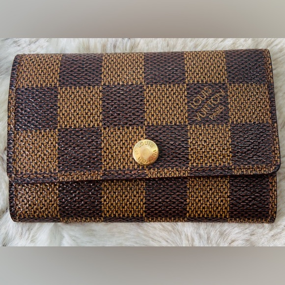 Louis Vuitton Accessories - Louis Vuitton DAMIER Ebene 6 key card  ring pouch  1999